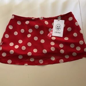 Red Polka Dot Skort